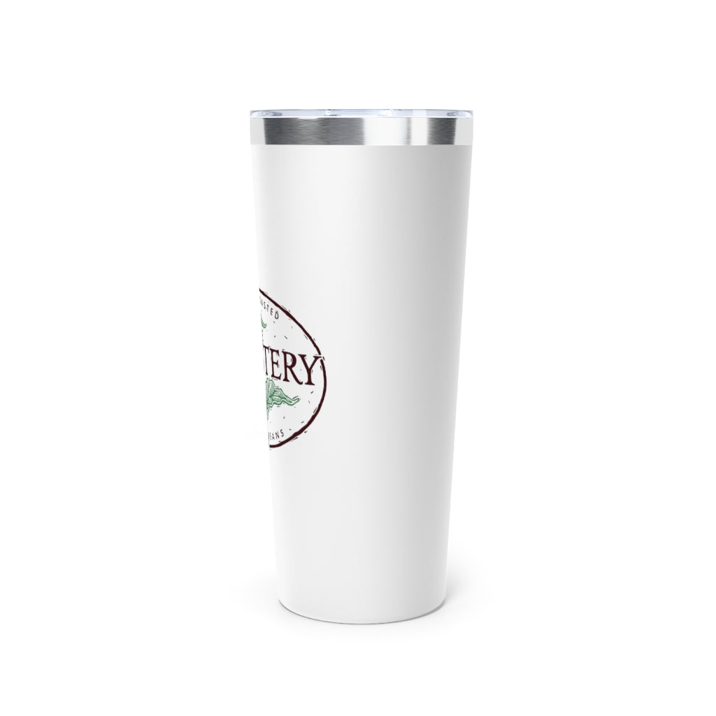 Straw Tumbler - Stainless Steel 22oz White