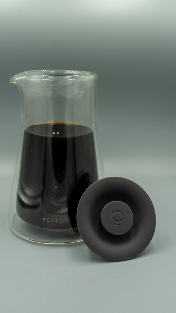 Double Walled Glass Carafe.